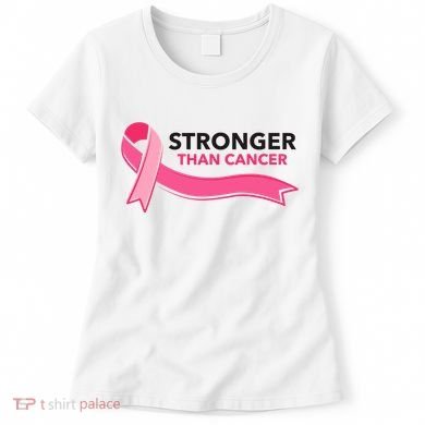 Stronger Than Cancer Pink Ribbon Women's T-Shirt