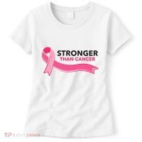 Stronger Than Cancer Pink Ribbon Women's T-Shirt thumb 0