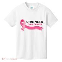 Stronger Than Cancer Pink Ribbon Kids T-Shirt thumb 0