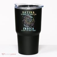 Sativa To Change The Things I Can Indica Cannabis W Tie Dye Tumbler thumb 0