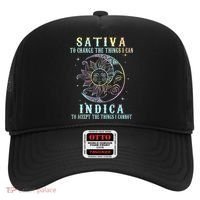 Sativa To Change The Things I Can Indica Cannabis W Tie Dye Hat thumb 0