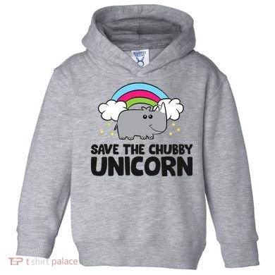 Save The Chubby Unicorn Love Rhinos Toddler Hoodie