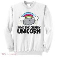 Save The Chubby Unicorn Love Rhinos Sweatshirt thumb 0
