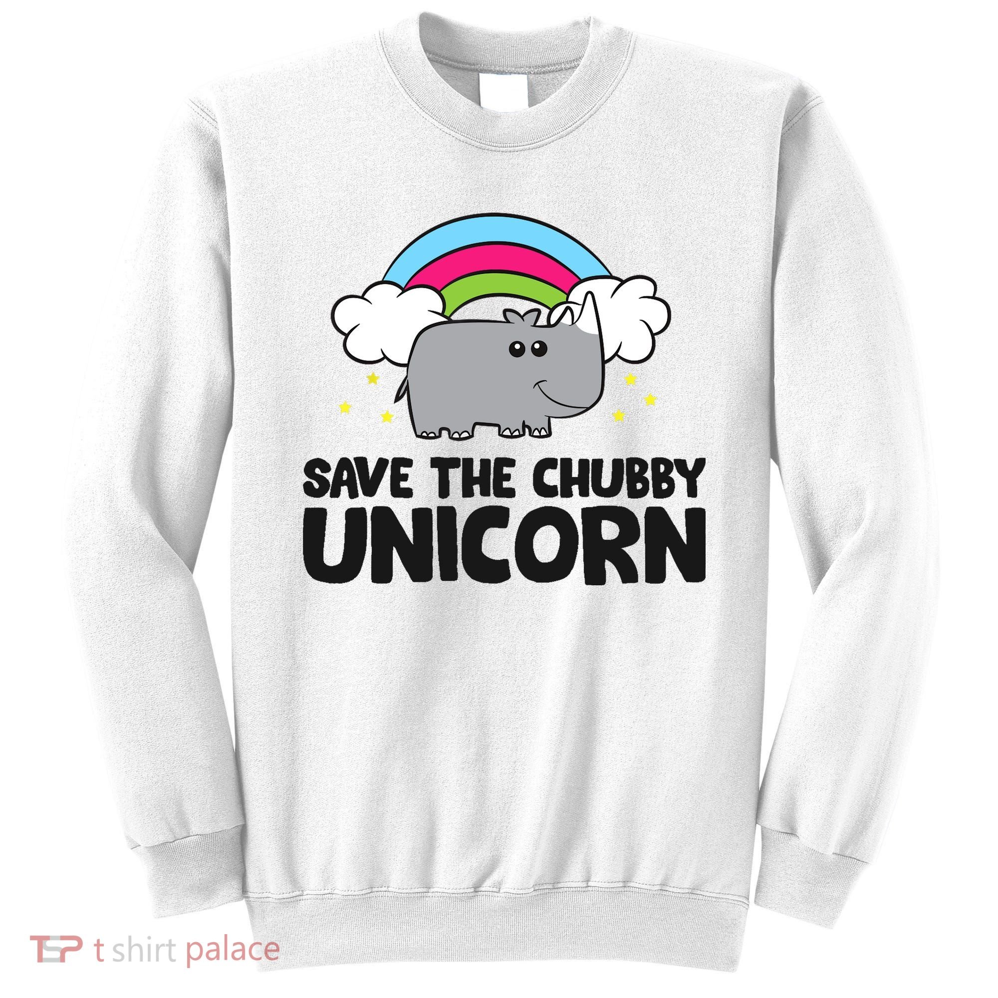 Save The Chubby Unicorn Love Rhinos Sweatshirt