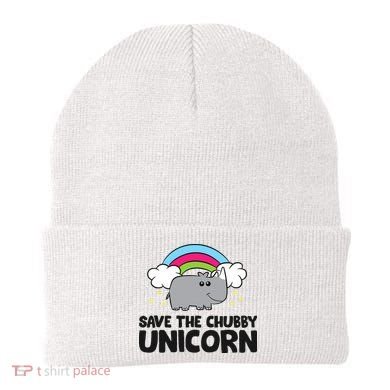 Save The Chubby Unicorn Love Rhinos Beanie