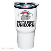 Save The Chubby Unicorn Love Rhinos Tumbler thumb 0