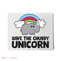 Save The Chubby Unicorn Love Rhinos Mousepad thumb 0