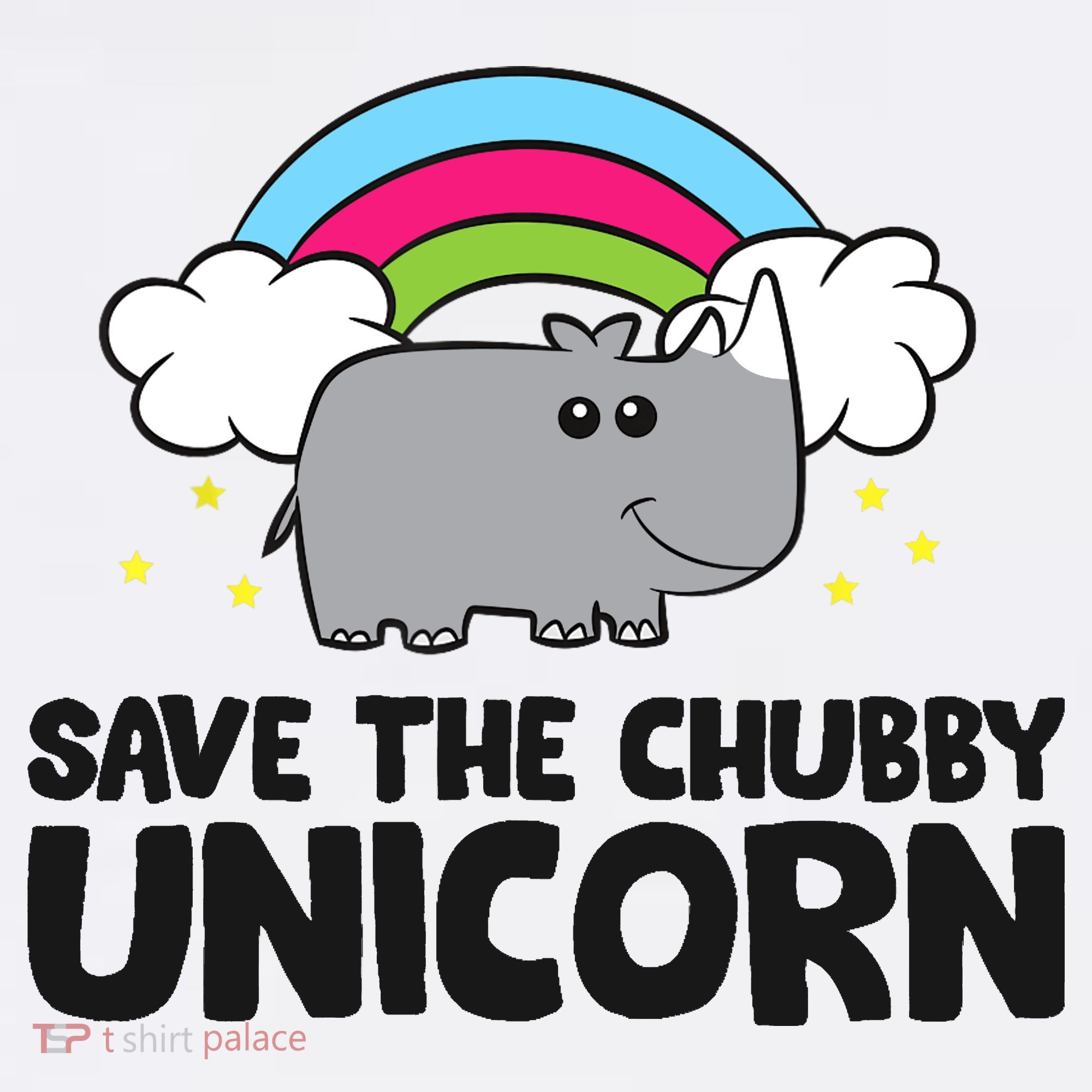 Save The Chubby Unicorn Love Rhinos Mousepad