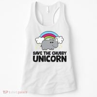 Save The Chubby Unicorn Love Rhinos Women's Tank Top thumb 0