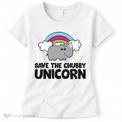 Save The Chubby Unicorn Love Rhinos Women's T-Shirt