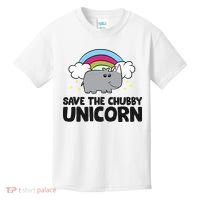 Save The Chubby Unicorn Love Rhinos Kids T-Shirt thumb 0
