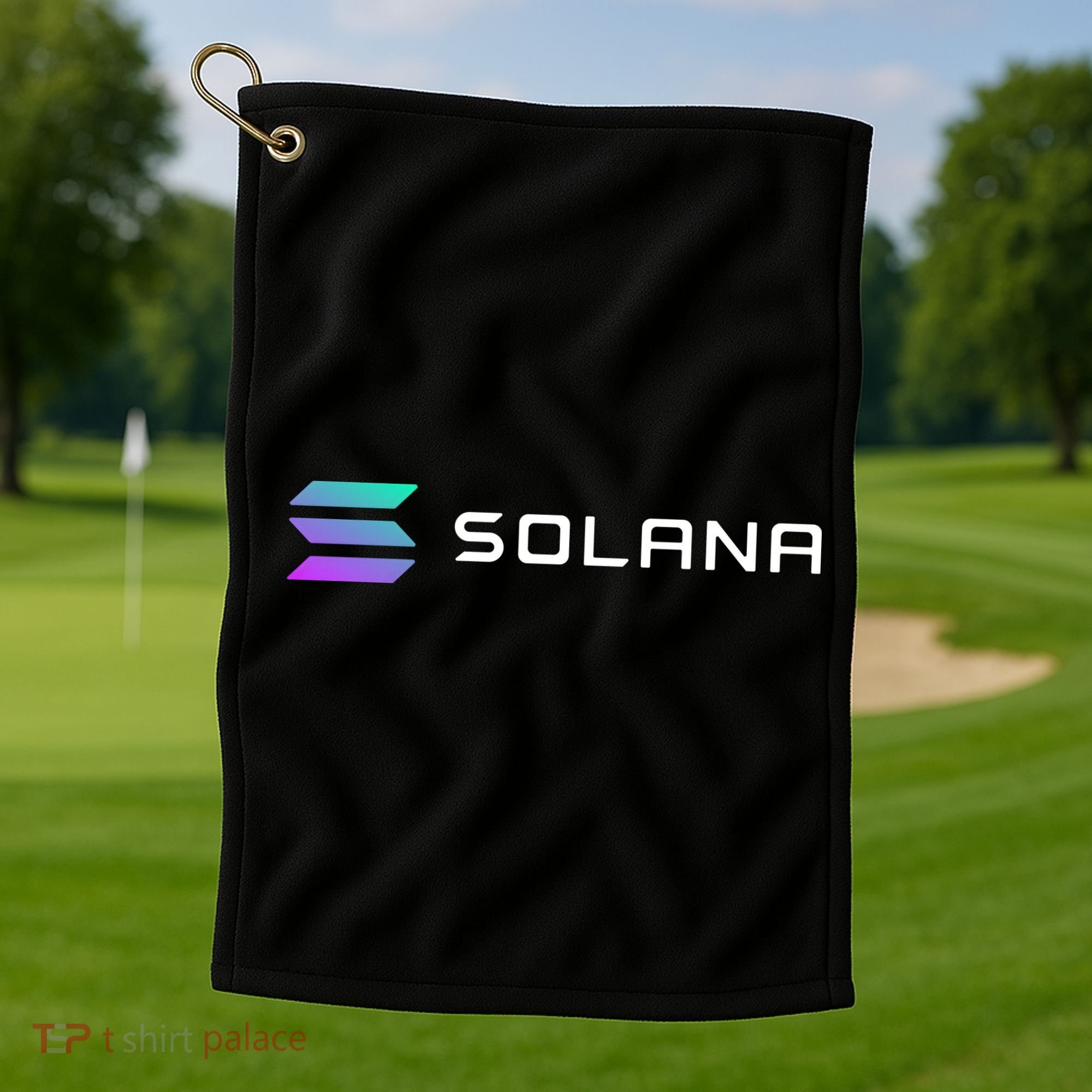 Solana Token, Crypto, DeFi, Crypto Exchange, Solana Crypto Golf Towel