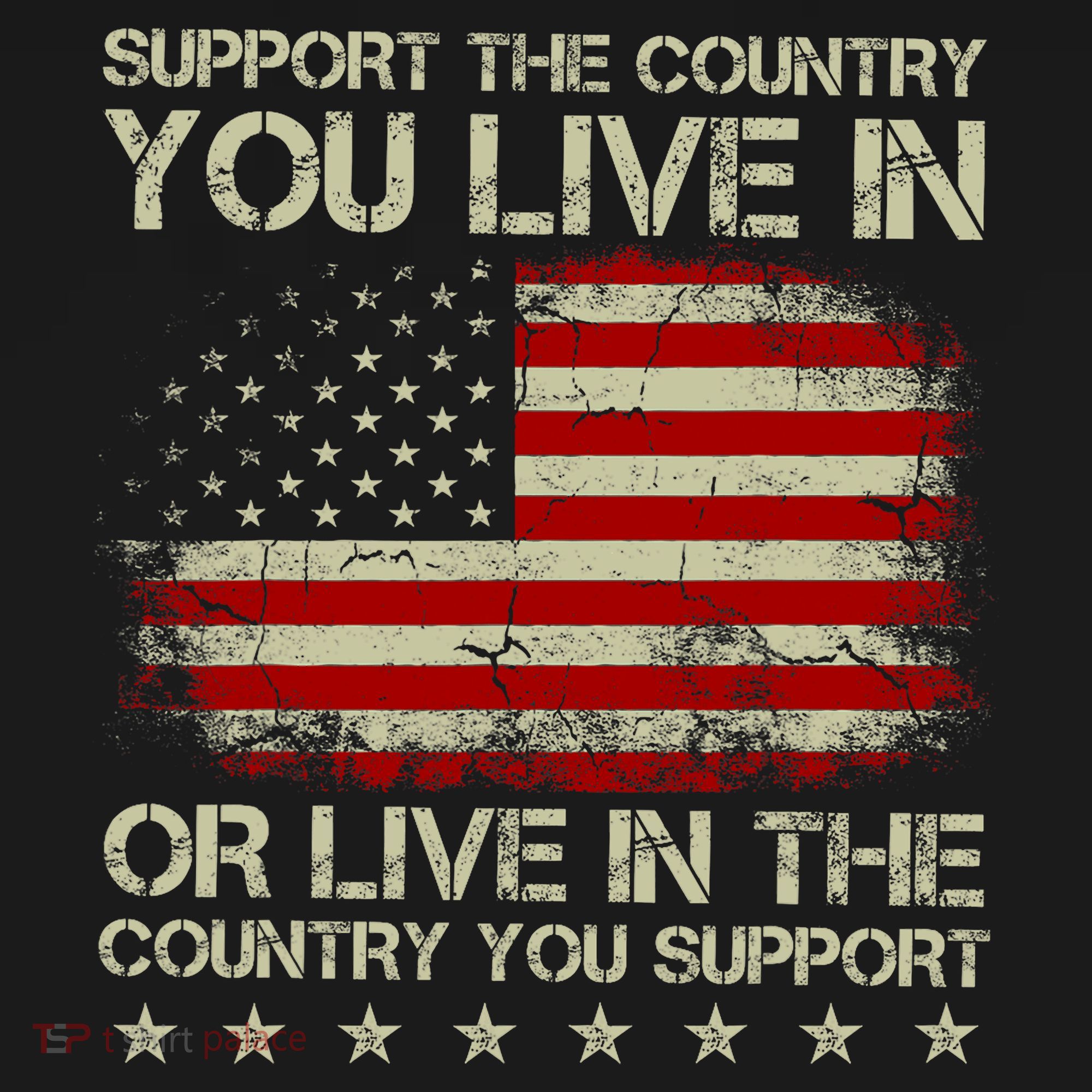 Support The Country You Live In The Country You Support Women's Hoodie