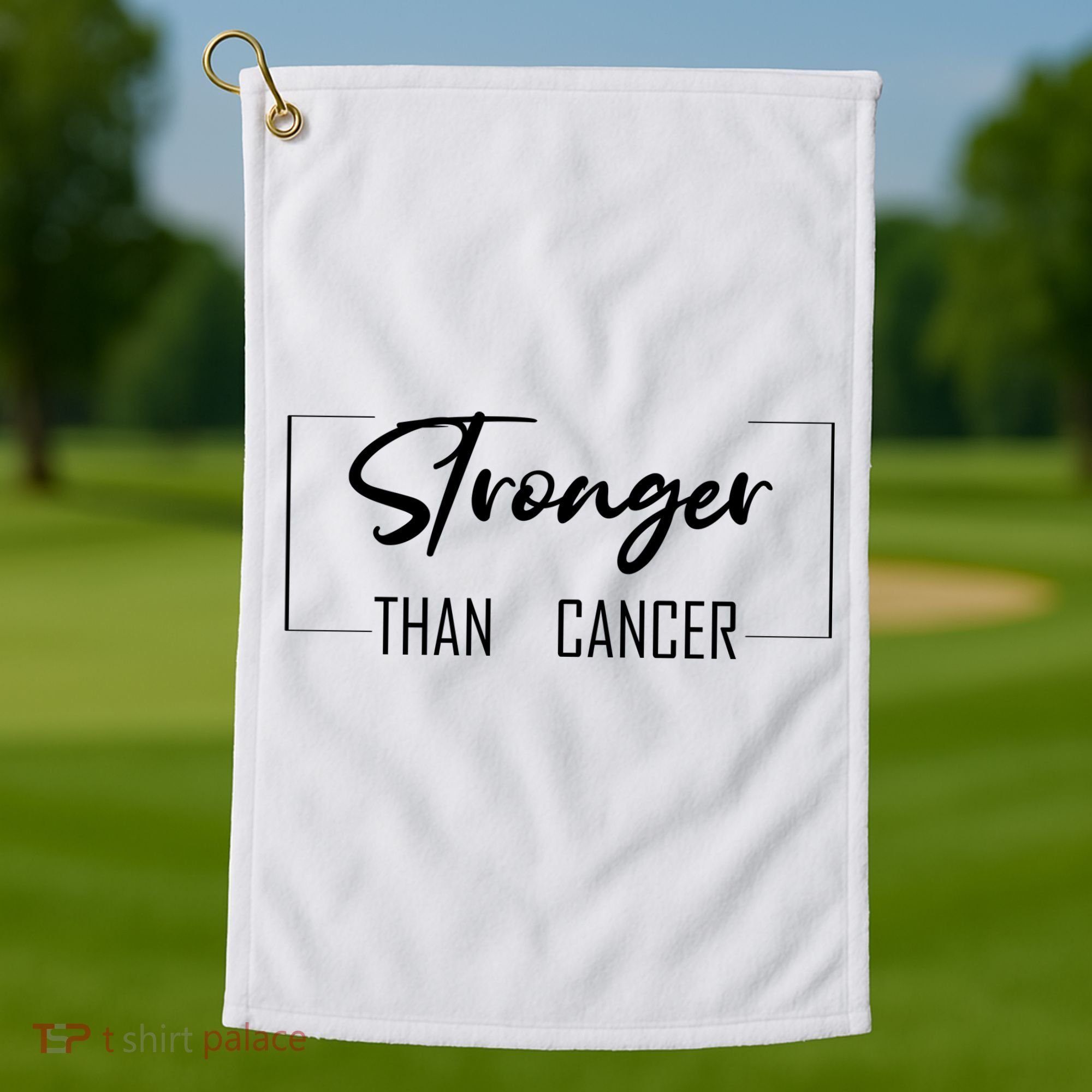 Stronger Than Cancer Golf Towel