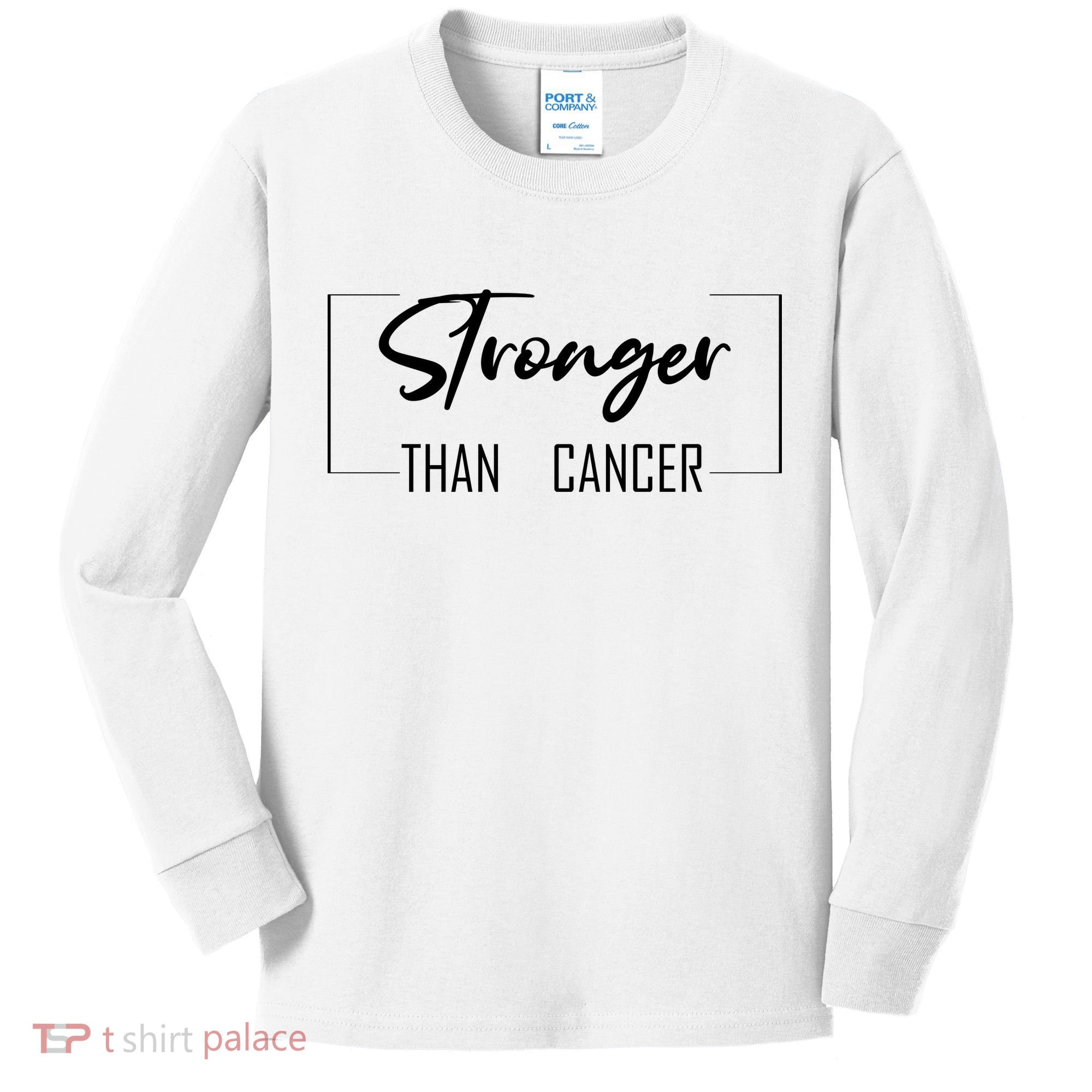 Stronger Than Cancer Kids Long Sleeve Shirt