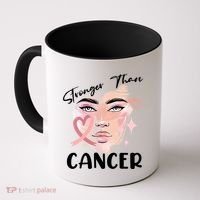 Stronger Than Cancer Girl Coffee Mug thumb 0