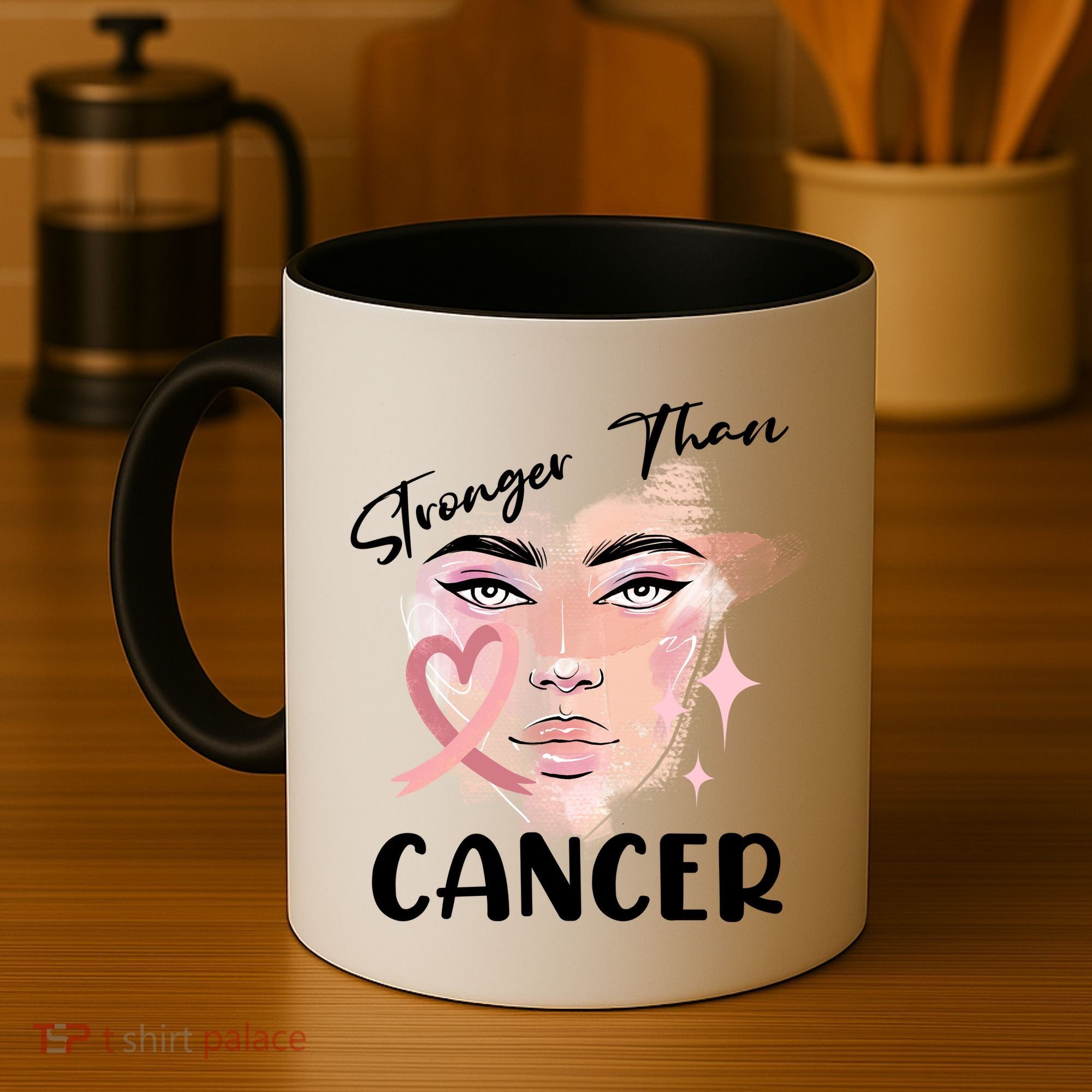Stronger Than Cancer Girl Coffee Mug