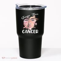 Stronger Than Cancer Girl Tumbler thumb 0