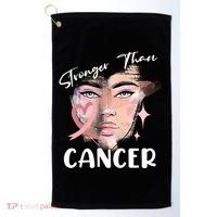 Stronger Than Cancer Girl Golf Towel thumb 0