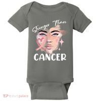 Stronger Than Cancer Girl Baby Bodysuit thumb 0