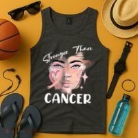 Stronger Than Cancer Girl Tank Top thumb 4