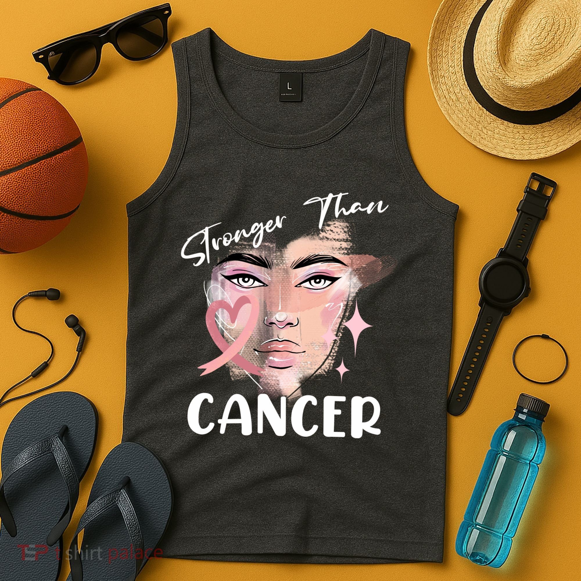 Stronger Than Cancer Girl Tank Top