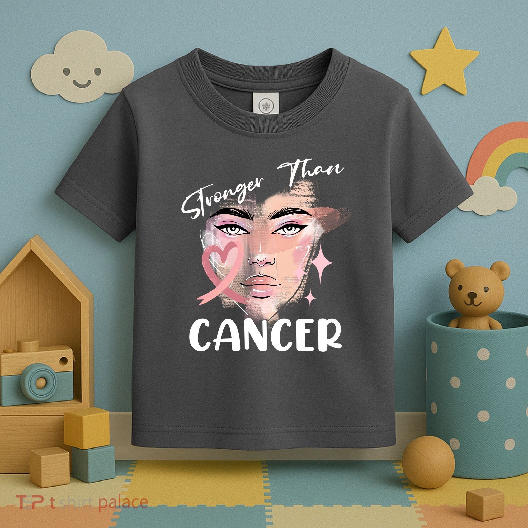 Stronger Than Cancer Girl Toddler T-Shirt