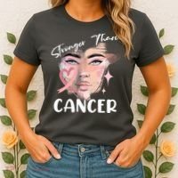 Stronger Than Cancer Girl Women's T-Shirt thumb 2