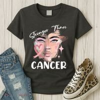 Stronger Than Cancer Girl Women's T-Shirt thumb 3