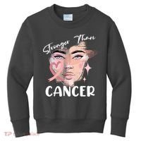 Stronger Than Cancer Girl Kids Sweatshirt thumb 0