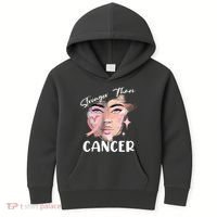 Stronger Than Cancer Girl Kids Hoodie thumb 0