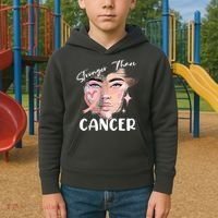 Stronger Than Cancer Girl Kids Hoodie thumb 2