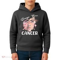Stronger Than Cancer Girl Kids Hoodie thumb 4
