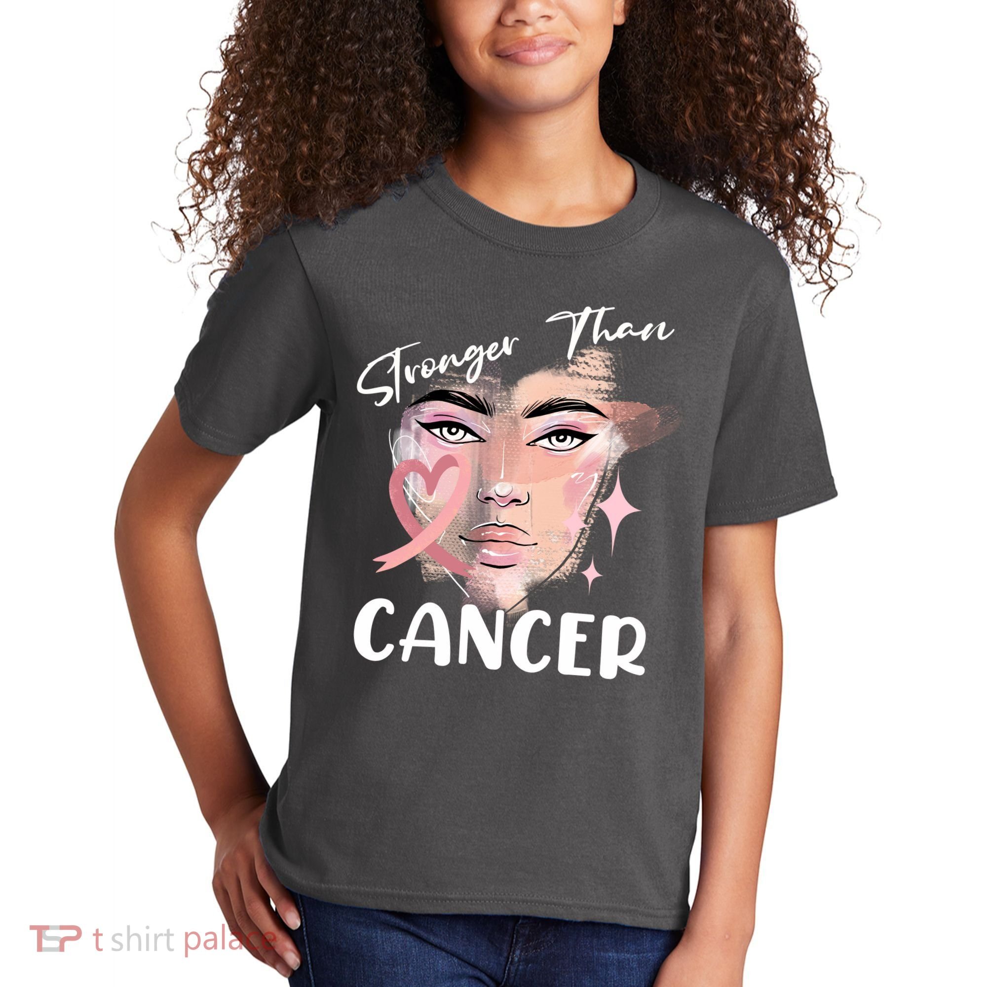 Stronger Than Cancer Girl Kids T-Shirt