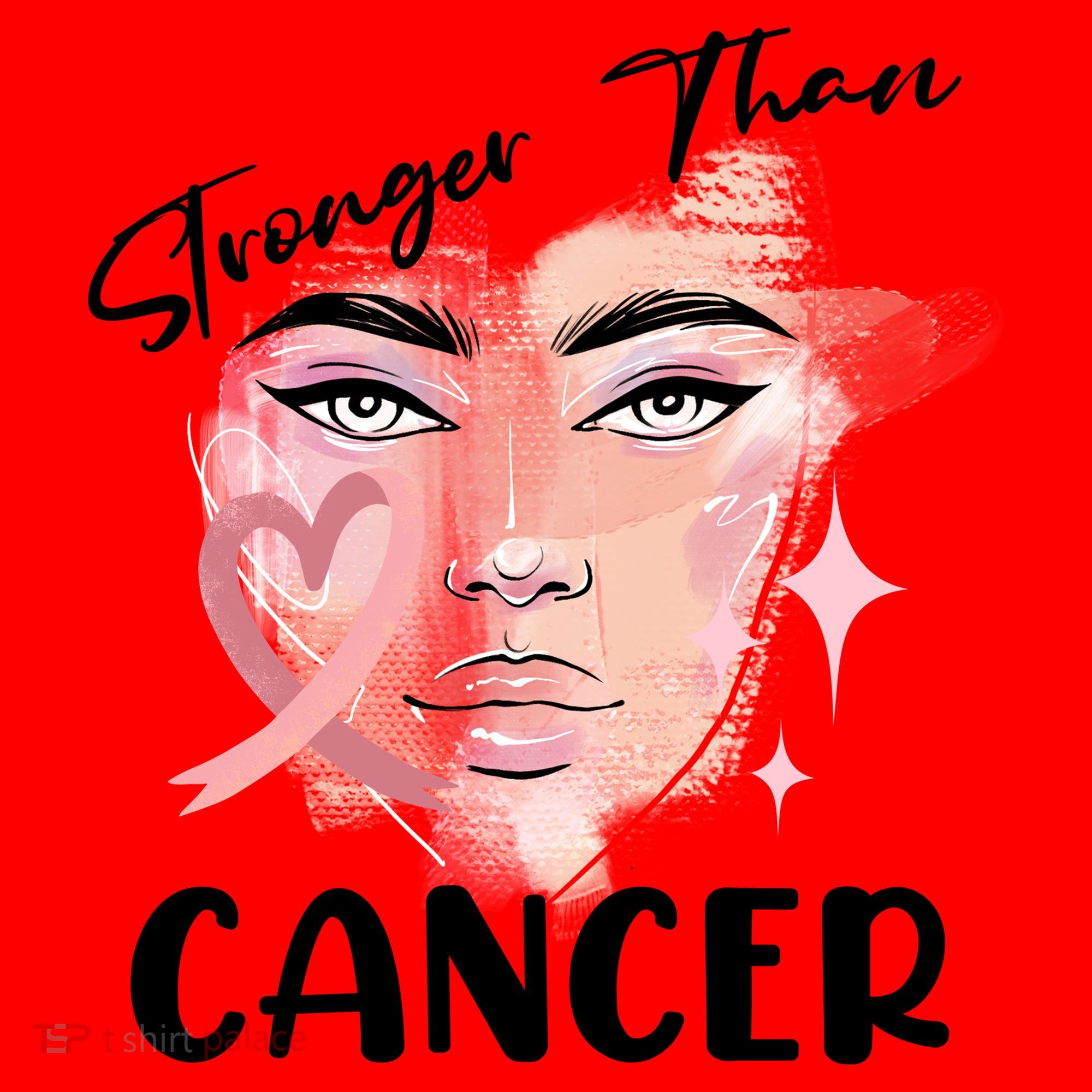 Stronger Than Cancer Girl Santa Hat