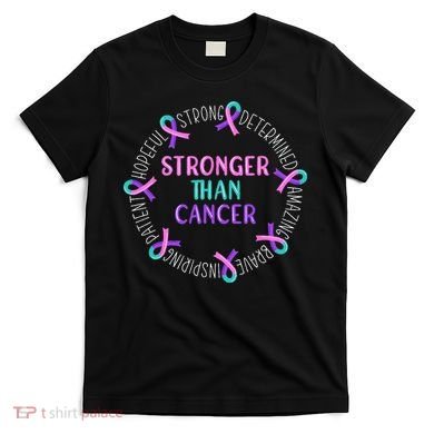 Stronger Than Cancer Thyroid Cancer T-Shirt