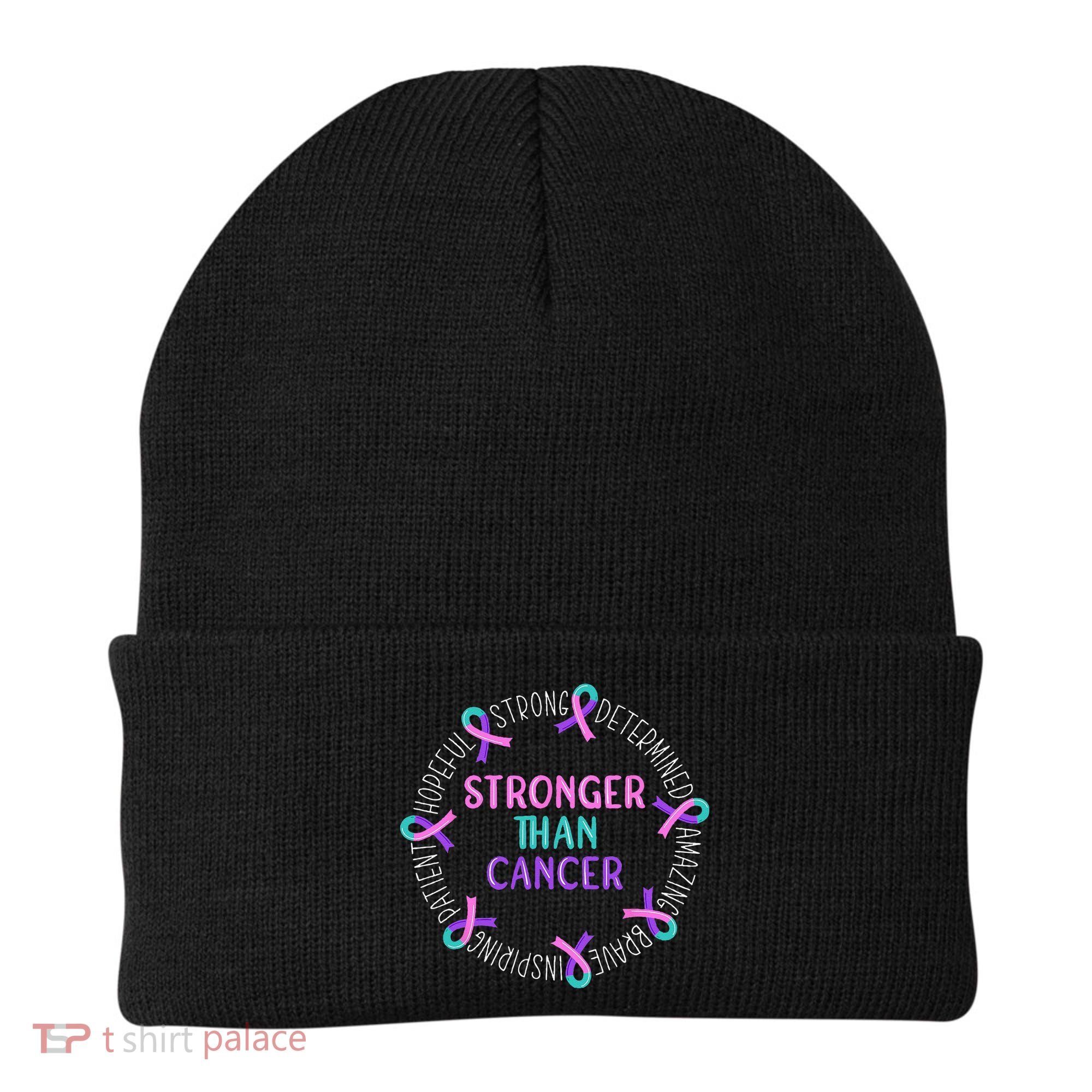 Stronger Than Cancer Thyroid Cancer Beanie