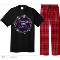 Stronger Than Cancer Thyroid Cancer Pajama Set thumb 0