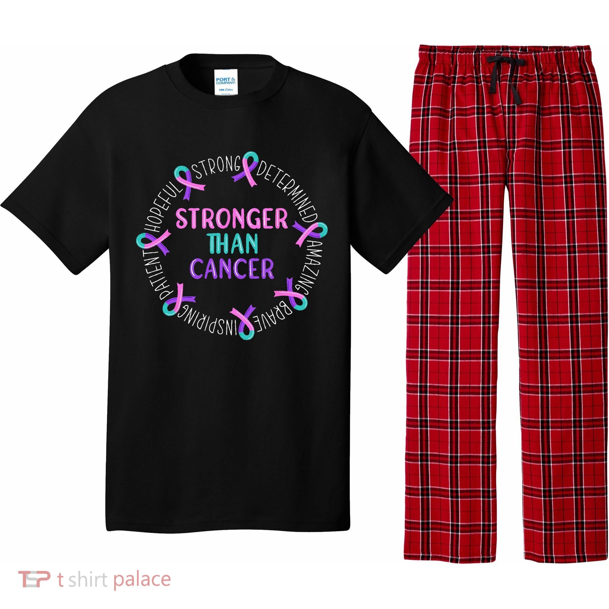 Stronger Than Cancer Thyroid Cancer Pajama Set