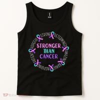 Stronger Than Cancer Thyroid Cancer Tank Top thumb 2