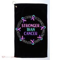 Stronger Than Cancer Thyroid Cancer Golf Towel thumb 0