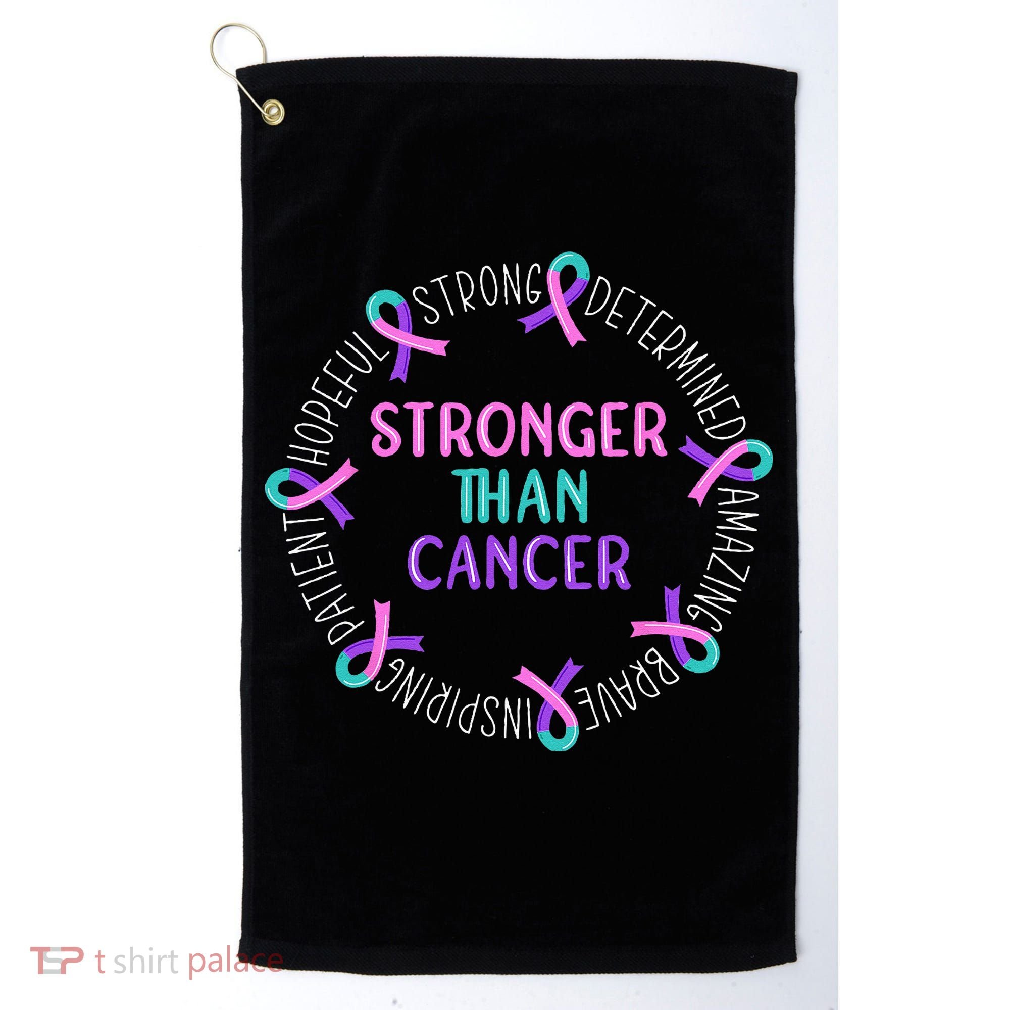 Stronger Than Cancer Thyroid Cancer Golf Towel