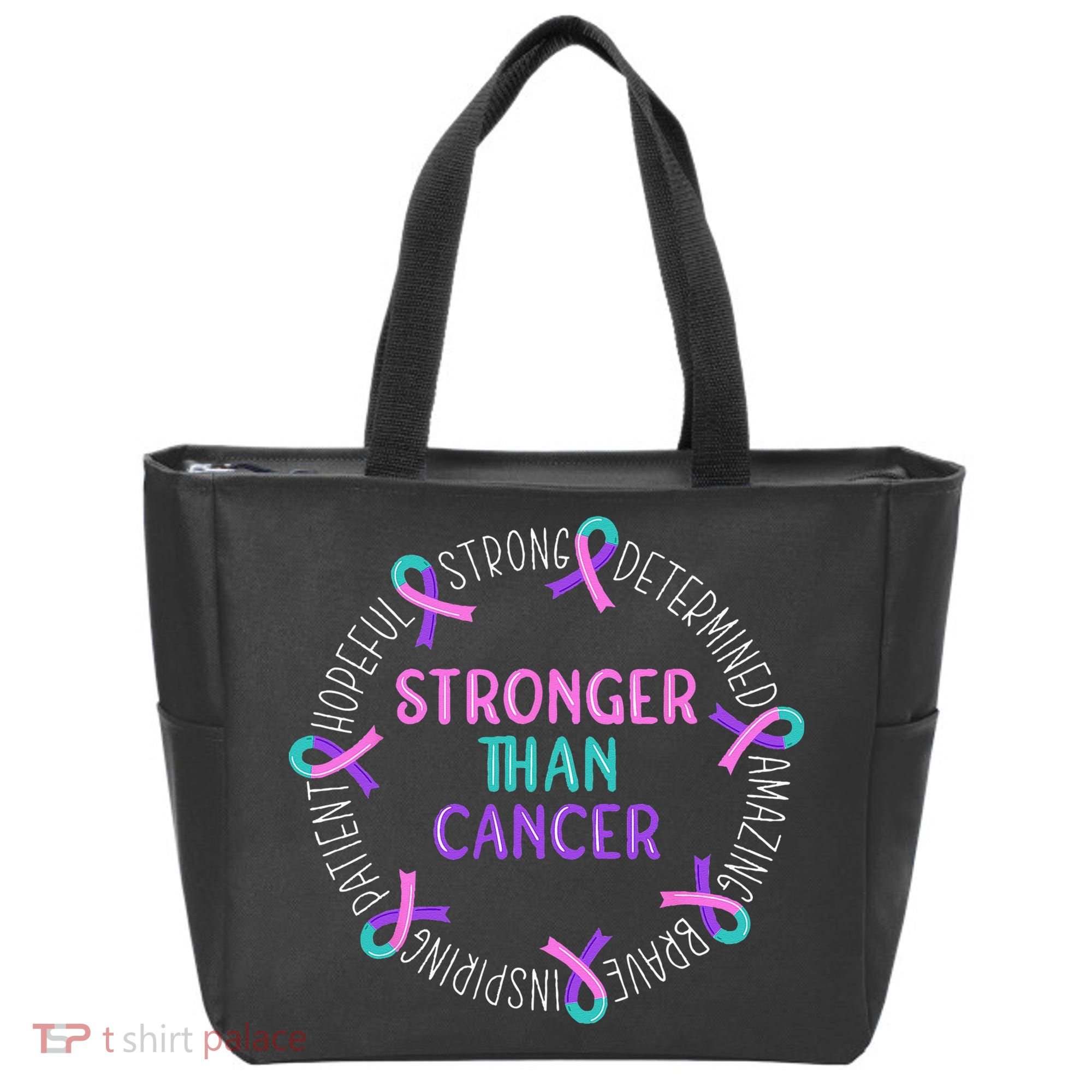 Stronger Than Cancer Thyroid Cancer Tote Bag