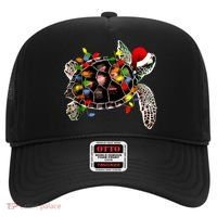 Sea Turtle Christmas Lights Funny Santa Hat Merry Christmas Hat thumb 0