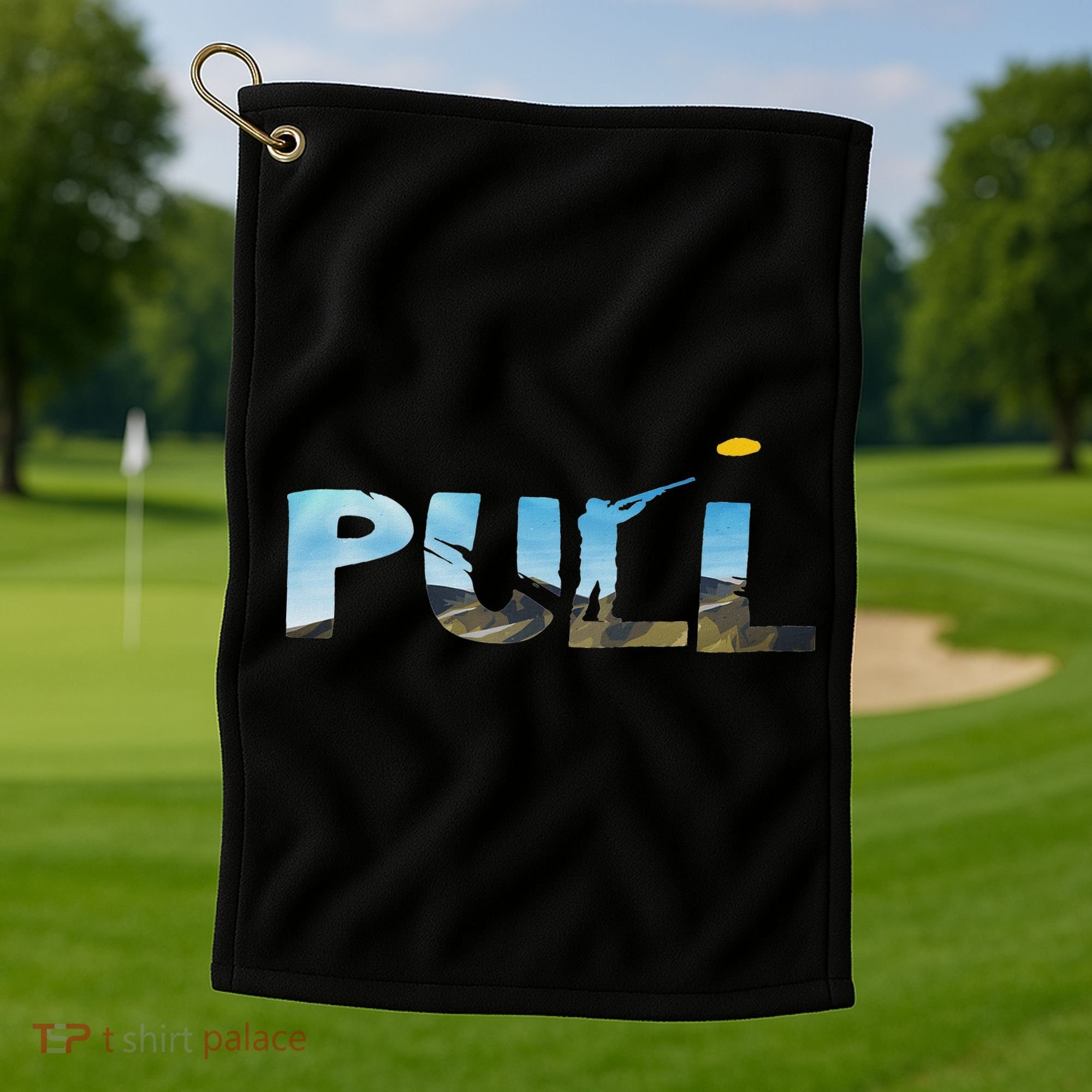 Skeet Trap Clay Pull Skeet Shooting Shooter Clay Shooting Golf Towel