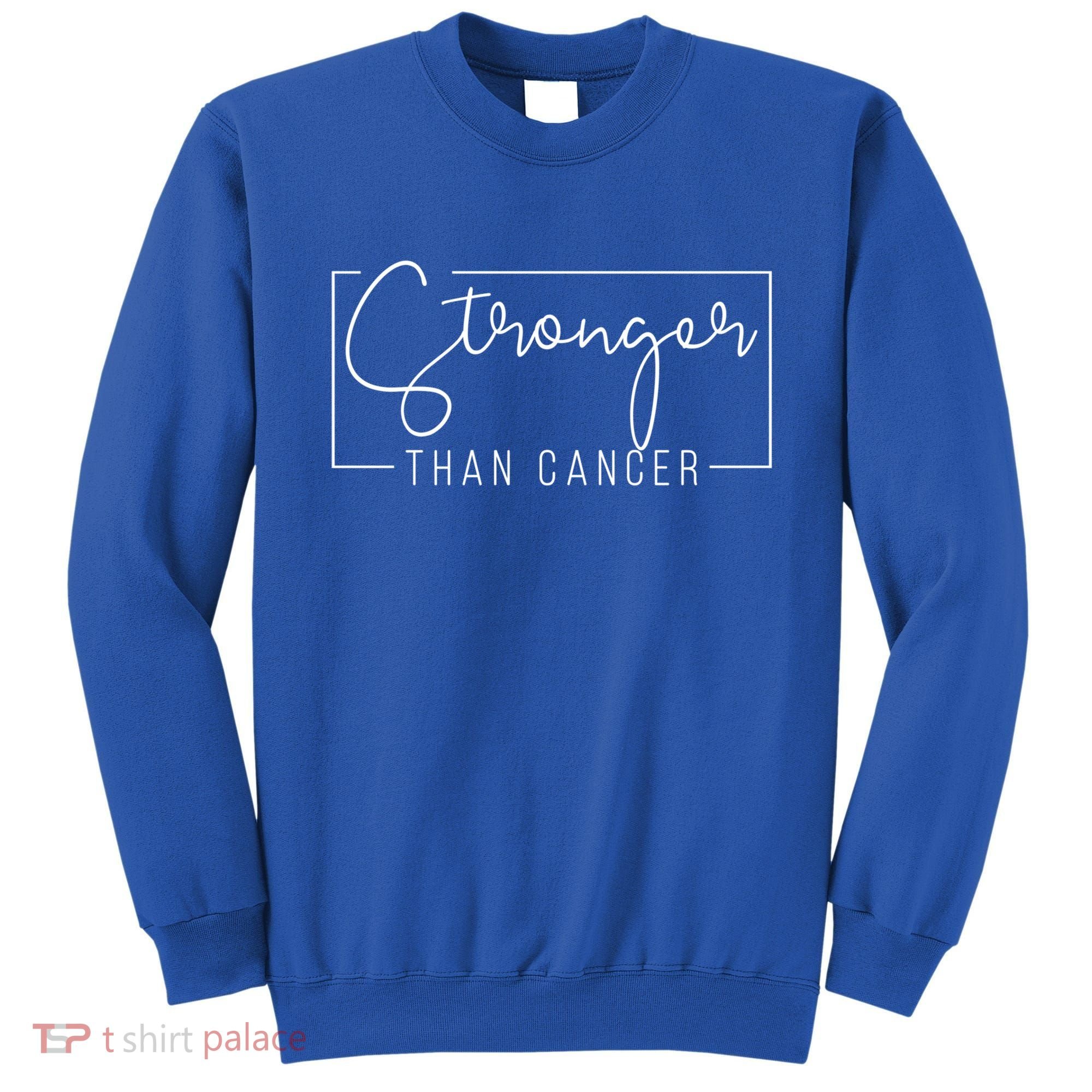 Stronger Than Cancer Pink Ribbon Breast Cancer Awareness Gift Sweatshirt