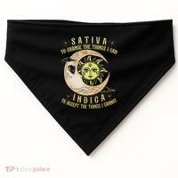 Sativa To Change The Things I Can Indica Accept The Things USA-Made Doggie Bandana thumb 0