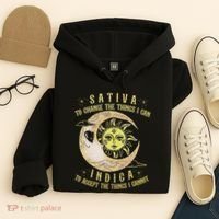 Sativa To Change The Things I Can Indica Accept The Things Hoodie thumb 4