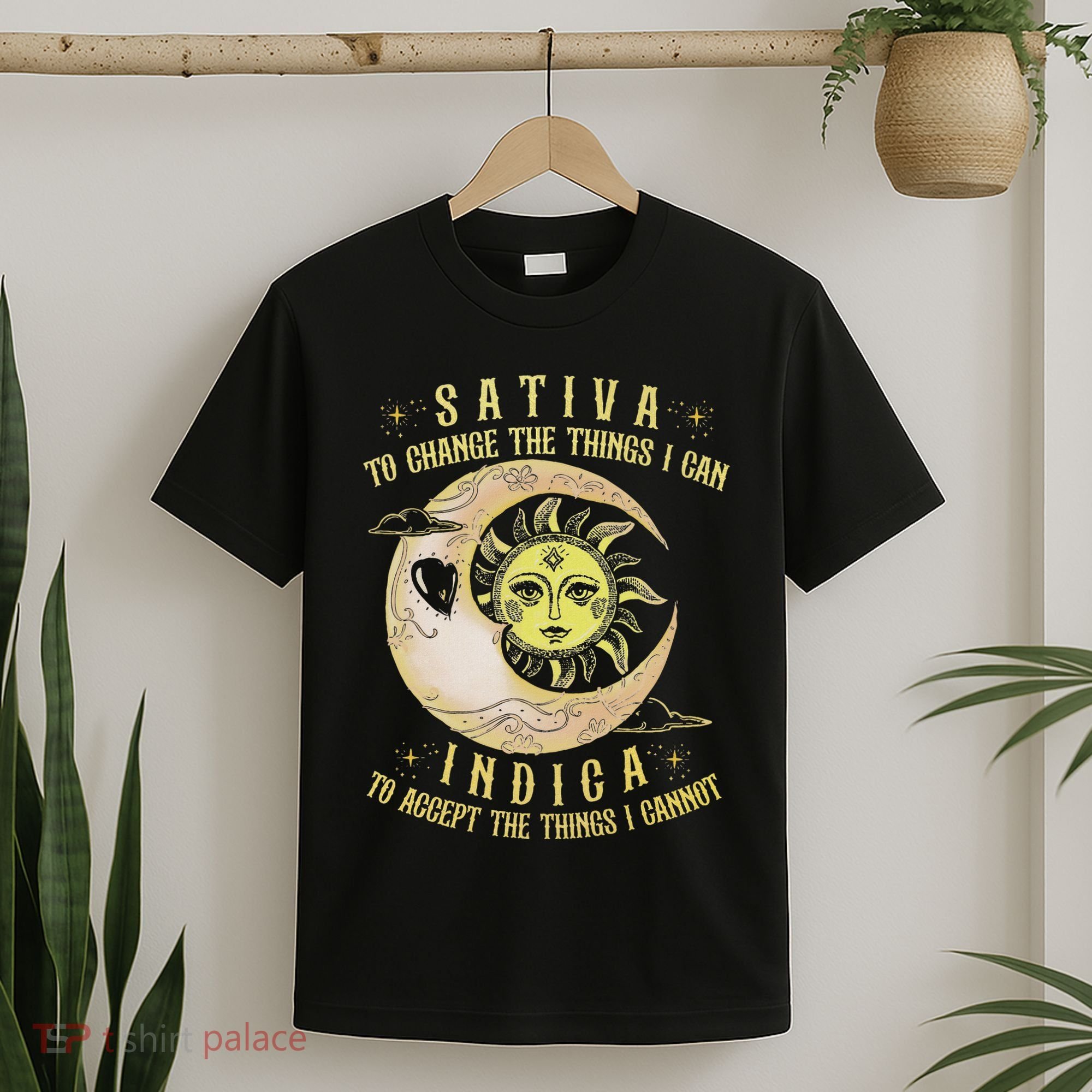 Sativa To Change The Things I Can Indica Accept The Things T-Shirt
