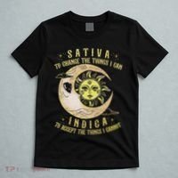 Sativa To Change The Things I Can Indica Accept The Things T-Shirt thumb 5